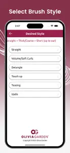 Hair Brush Guide screenshot #2 for iPhone