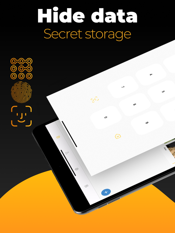 Hide pictures. Secret locker iPad screenshot 1 - Utilities app