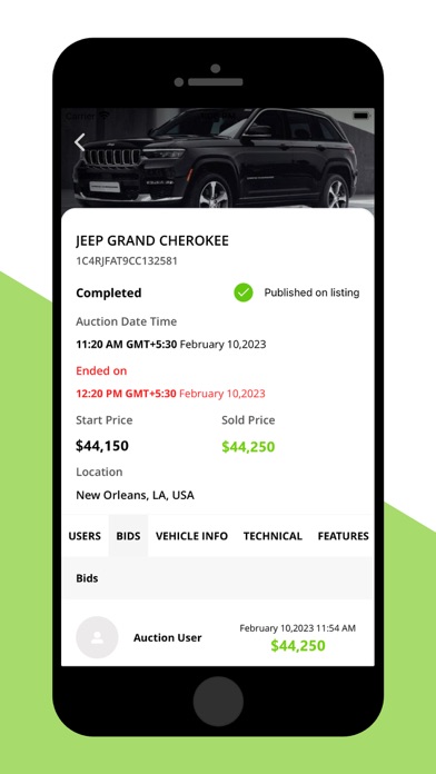 Autoauctioned Dealer Screenshot