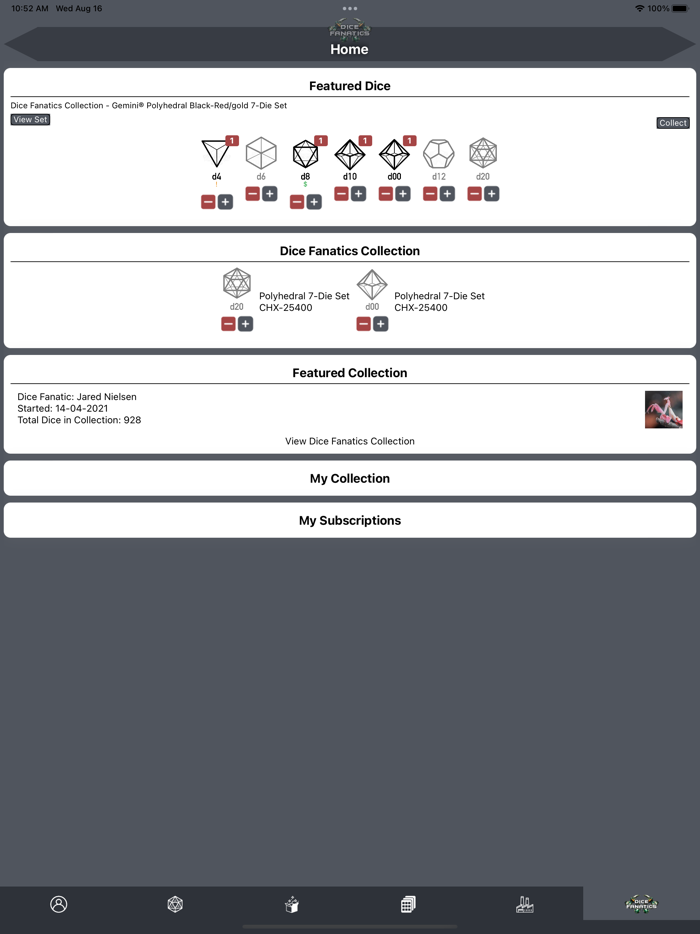 Dice Fanatics Collector