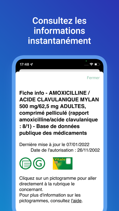 Notices de Médicaments Screenshot