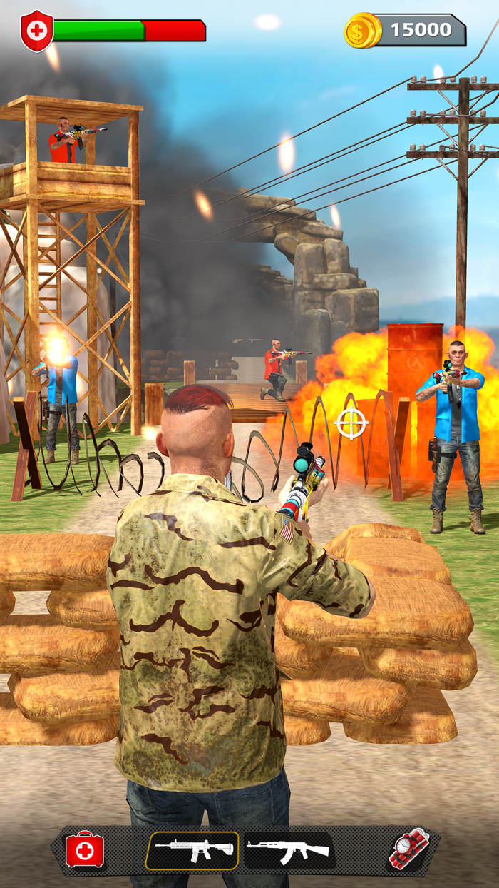 Cover Attack Gun Shooting Game
