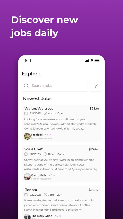 Hospitality Jobs App: Baristar screenshot-4