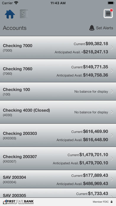 First State Bank of Texas Biz Screenshot