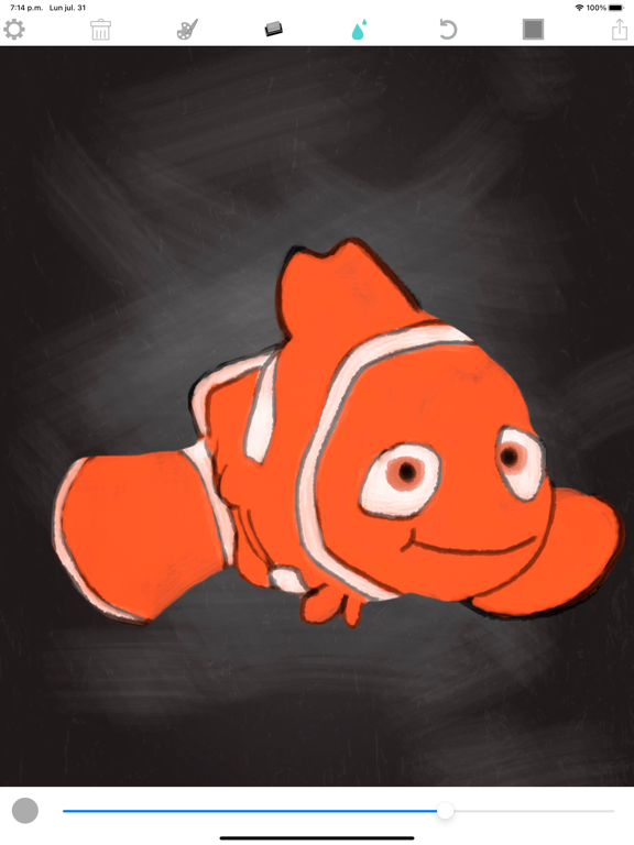 Painting on blackboard iPad screenshot 1 - Utilities app