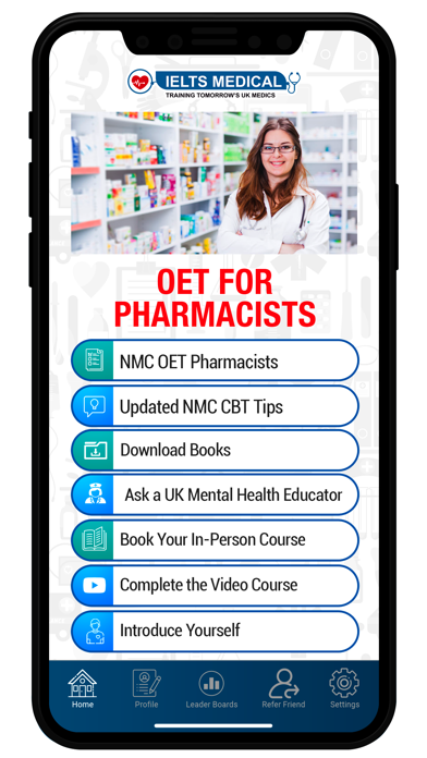 OET Pharmacists Screenshot