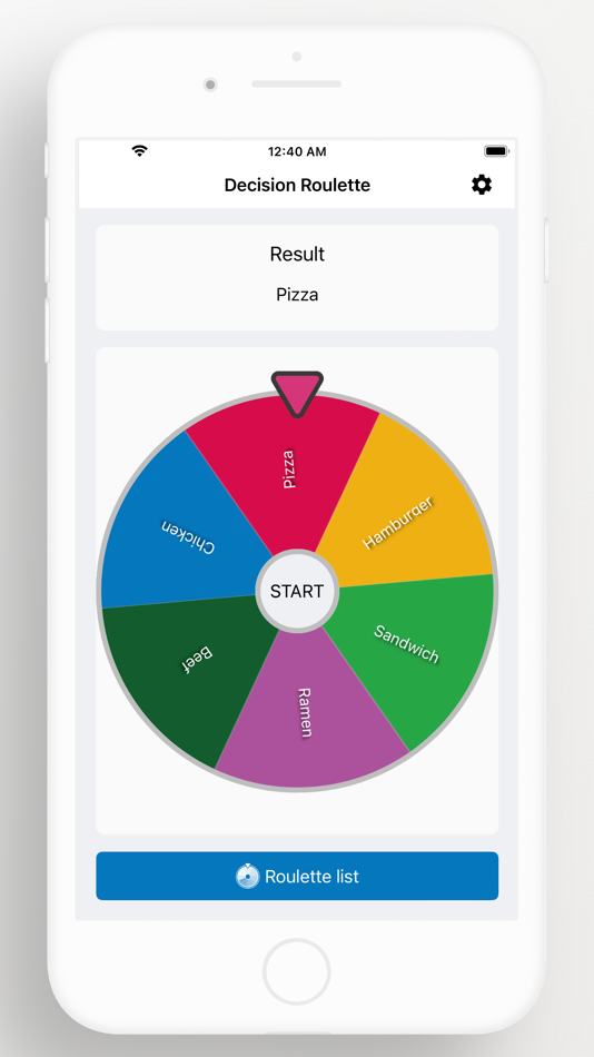 #1. Decision roulette - Random (iOS) 由: KiMin Sung