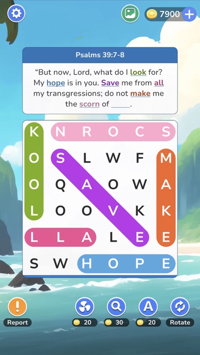 Bible Word Search: Puzzle Game Screenshot