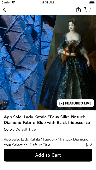 Fabric Shopping Channel Screenshot
