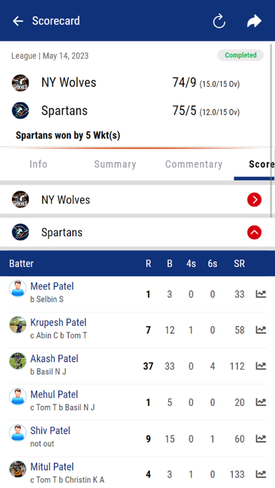 Screenshot #3 pour Cricket Clubs of Westchester