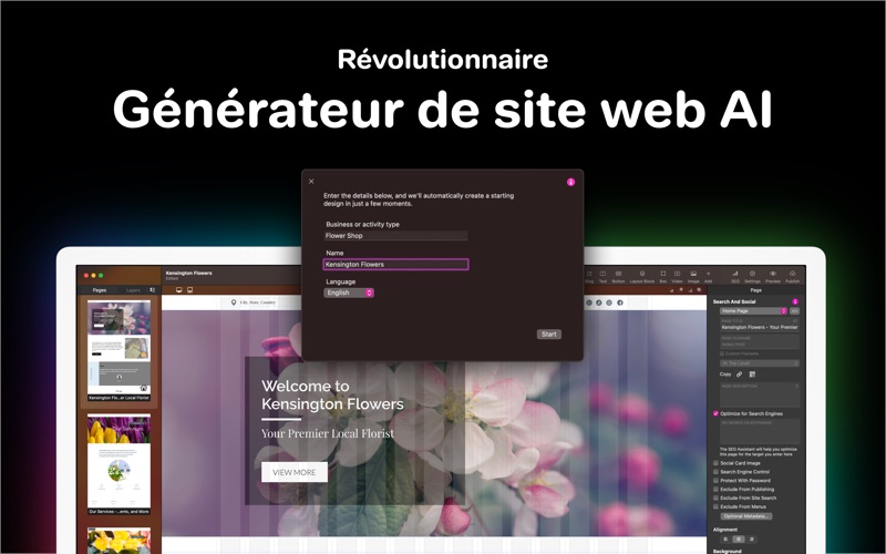 Screenshot #2 pour Sparkle, Visual Web Design