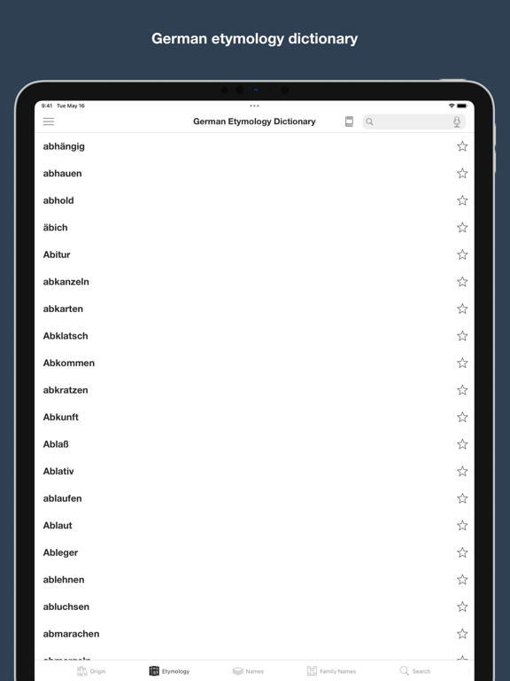 Screenshot #6 pour German Word and Name Origins