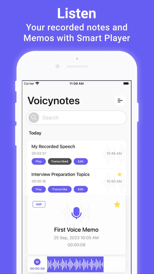 #3. Voicynotes: Voice Recorder (iOS) 由: Rohit Tank