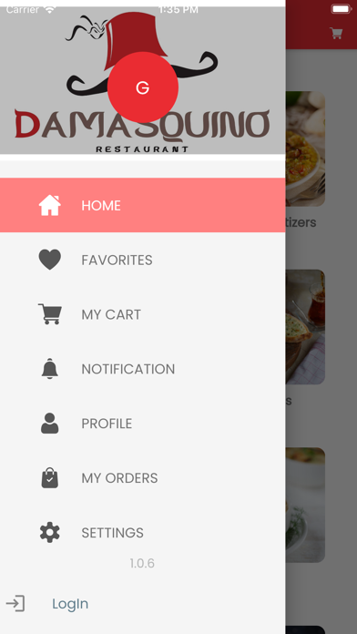 Damasquino Restaurant Screenshot