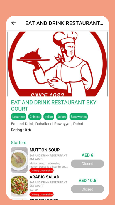 Eat and Drink Screenshot