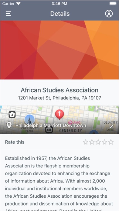 African Studies Association Screenshot