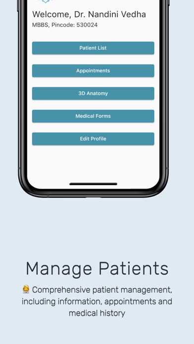Medinin Doc: Patient Manage Screenshot