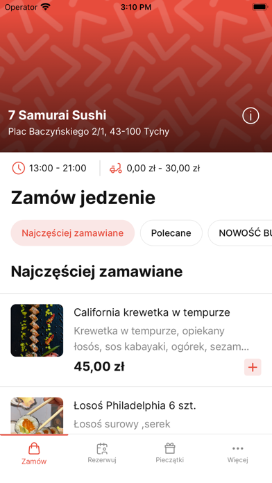 7 Samurai Sushi Tychy Screenshot