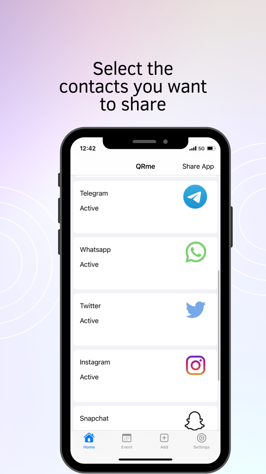 #2. QRMe – Contact QR Code Maker (iOS) Podle: Vimal Vachhani