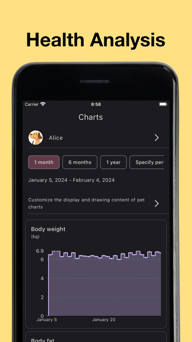 My Pet App for Health Tracking Screenshot