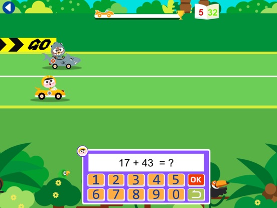 Funny Math Car Racing Game iPad screenshot 5 - Education app