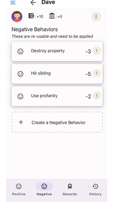 Rewardster - Behavior chart Screenshot