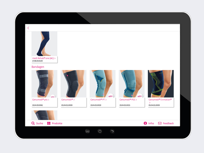 medi Produktfinder Orthopädie