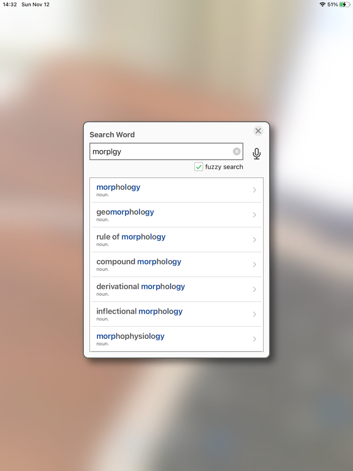 Camera Dictionary with WordNet