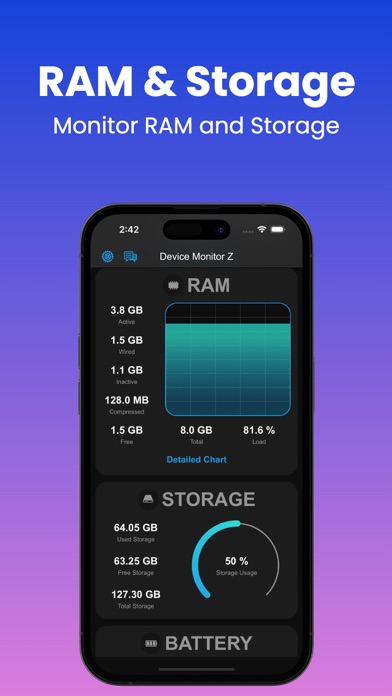 Device Monitor Z: CPU x RAM OSのおすすめ画像3