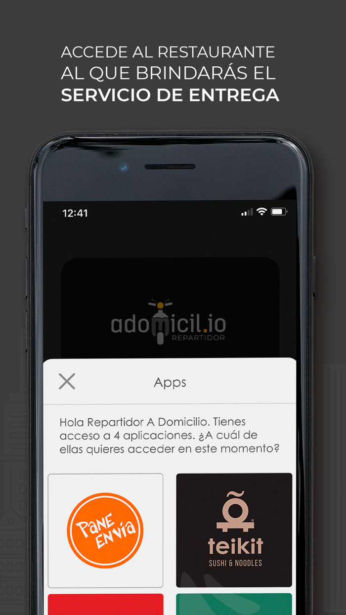 Repartidor aDomicil.io