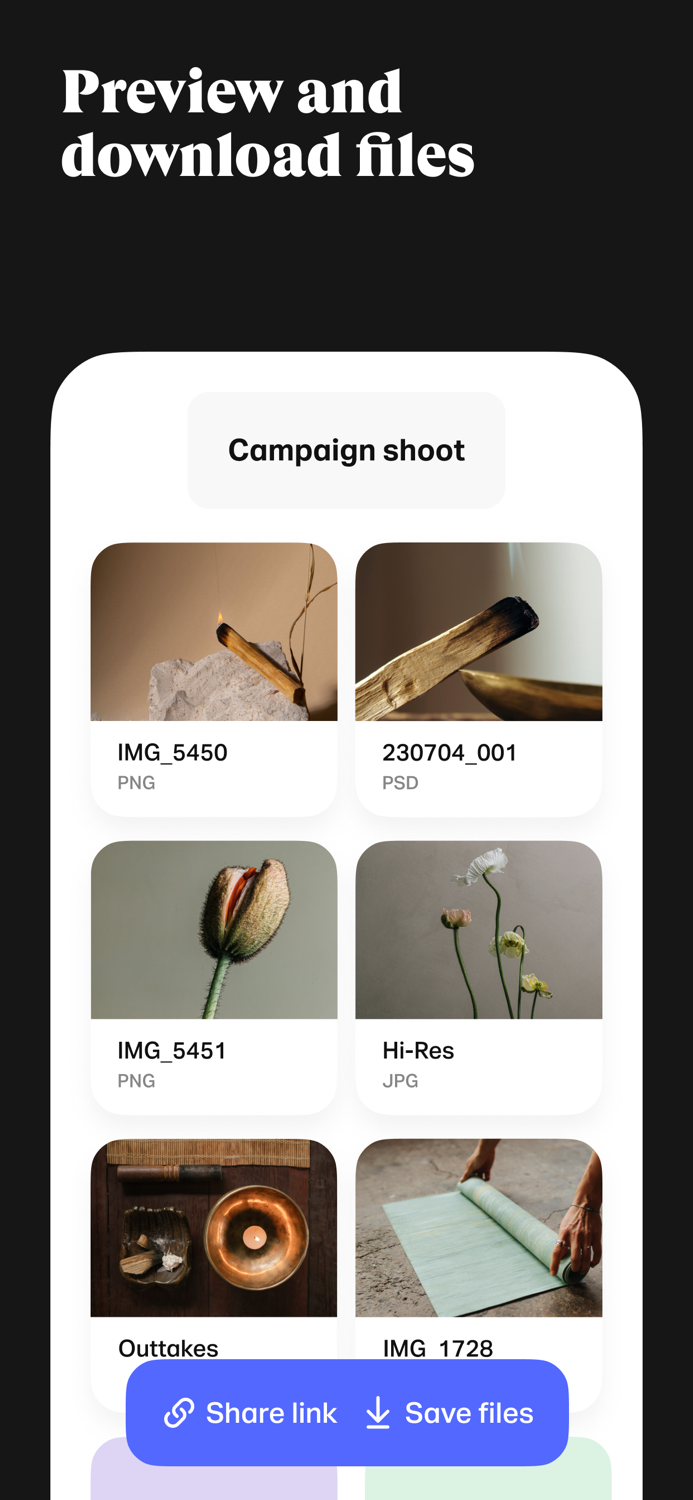 WeTransfer Transfer Files