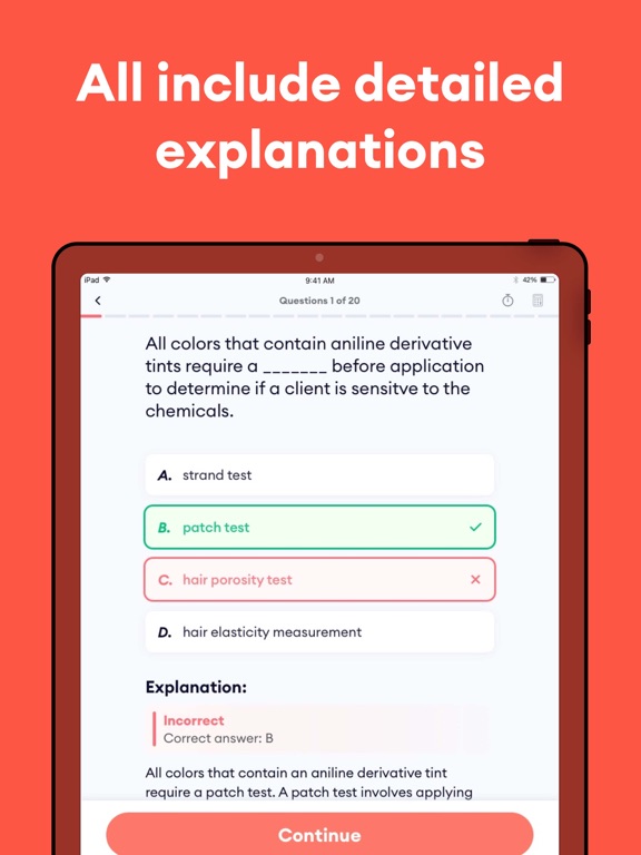 Cosmetology Exam Practice 2026 iPad screenshot 4 - Education app