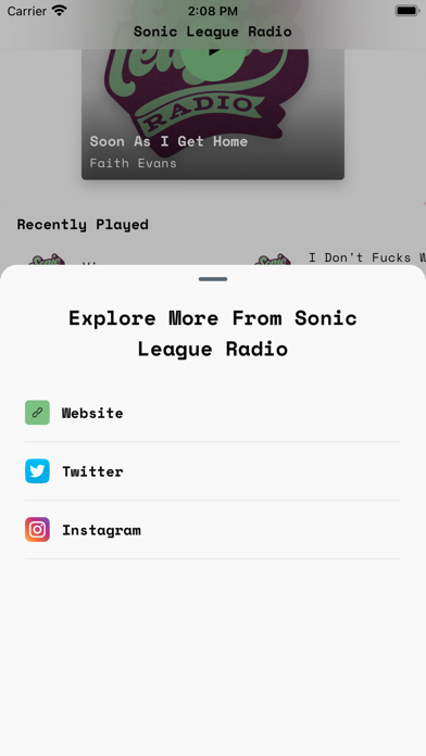 Sonic League Radio iPhone screenshot 3 - Music app