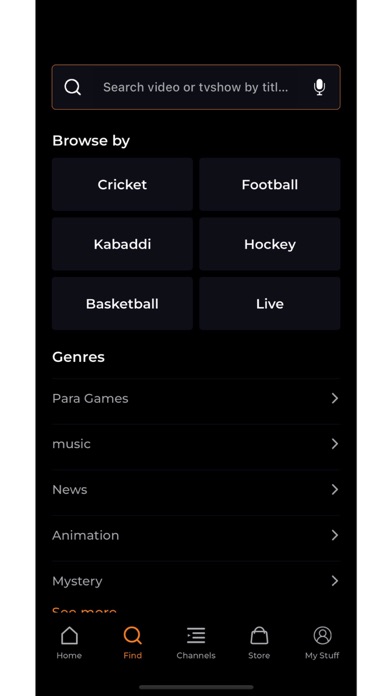 Amuzi Sports Screenshot