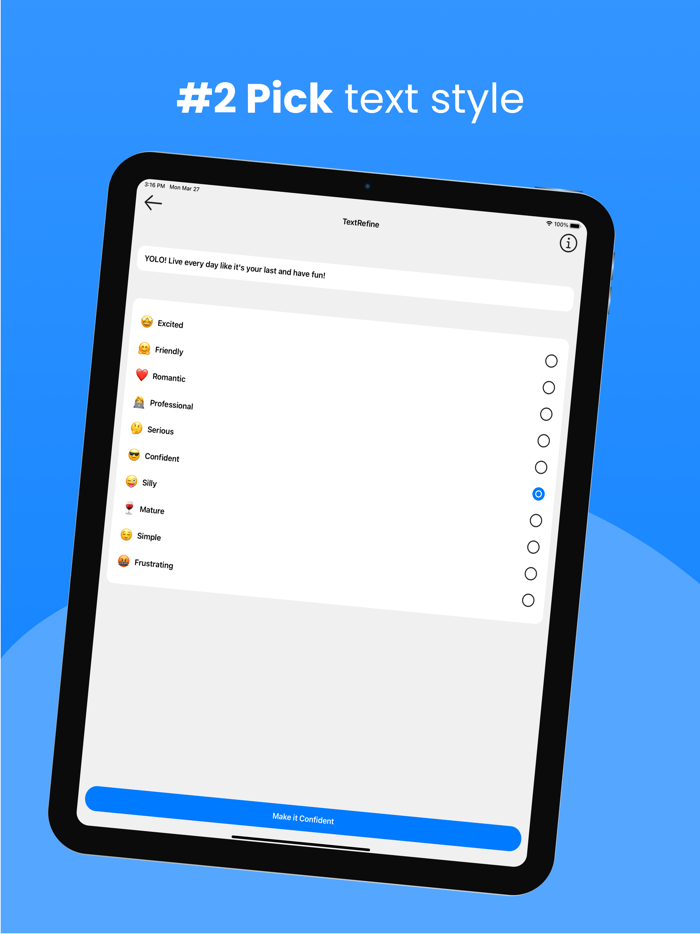 Text Refine Message Editor