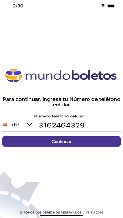 Mundo Boletos Screenshot