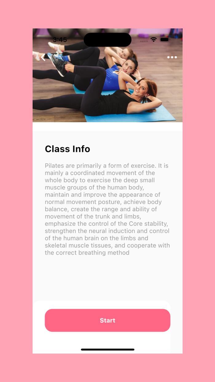 Pilates - fitness classes
