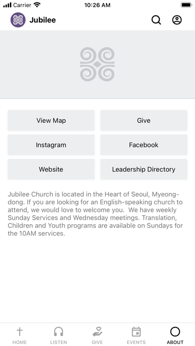 Jubilee Seoul Church Screenshot