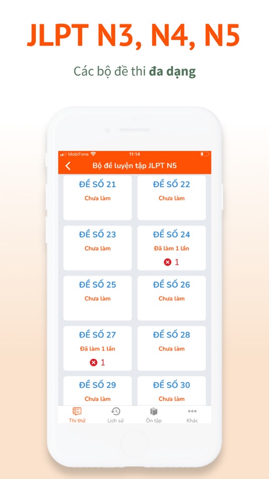 #3. JLPTify N3, N4, N5 (iOS) بواسطة: Binh Tran