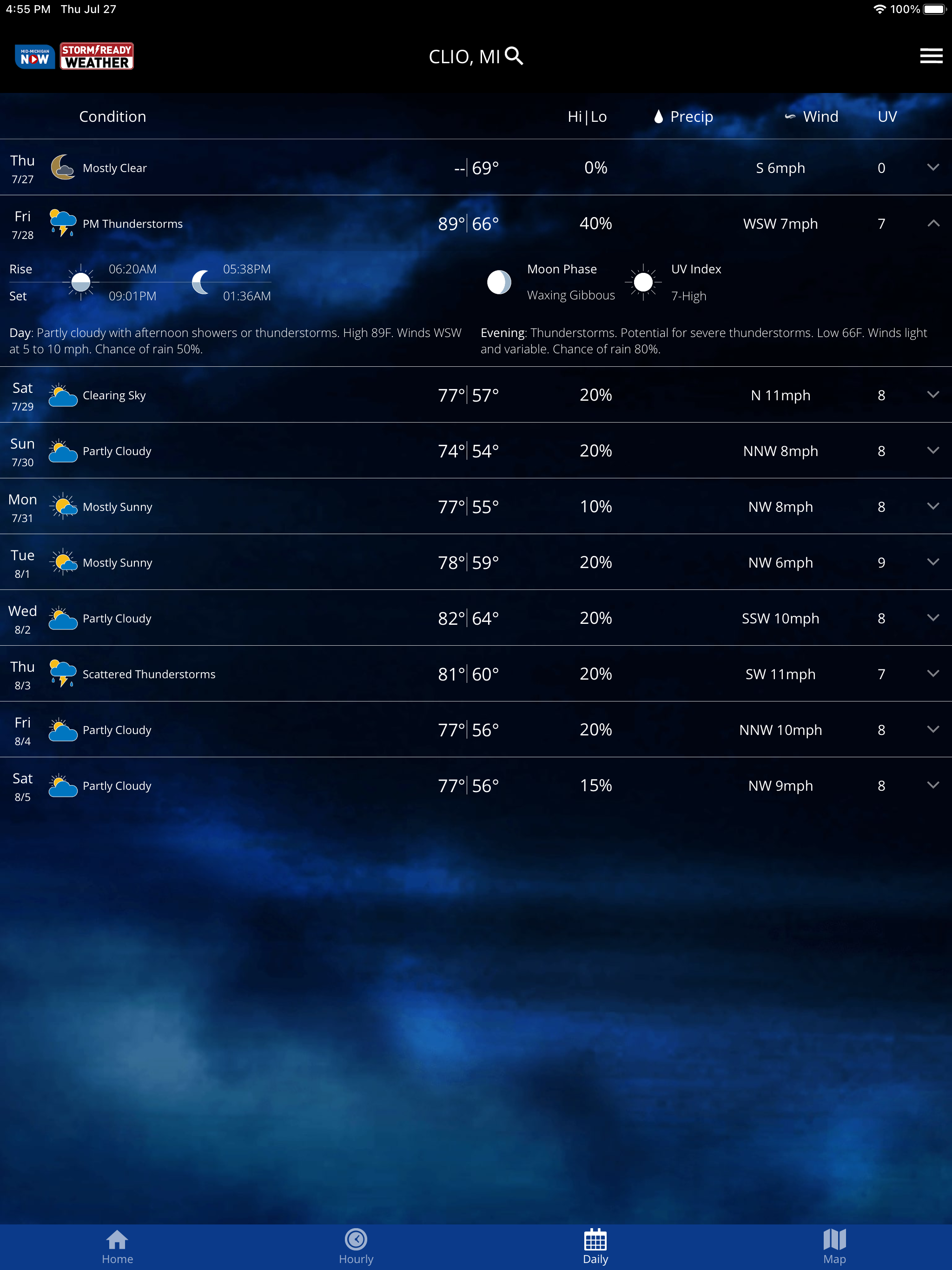 NBC25/FOX66 WX screenshot 7