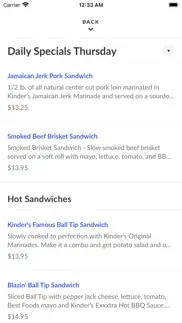 kinder's meats deli & bbq iphone screenshot 3