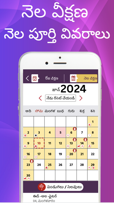 Telugu Calendar 2024 Screenshot