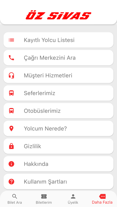 Öz Sivas Turizm Screenshot