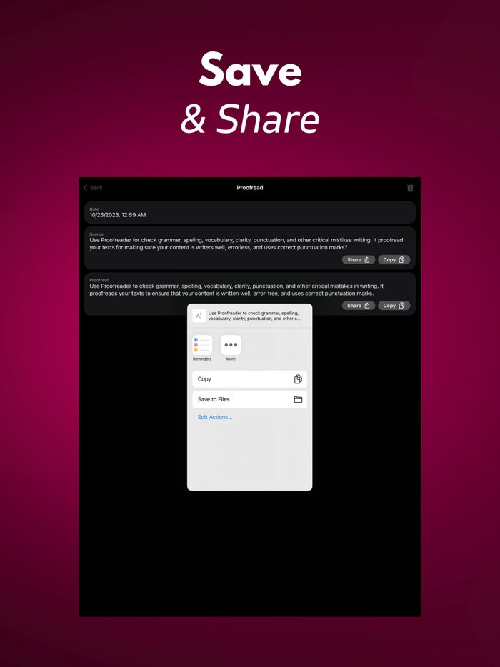Proofreader Grammar Check