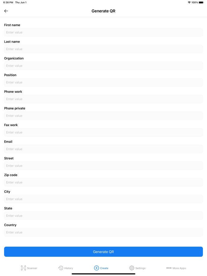 QR Code Generator and Scanner