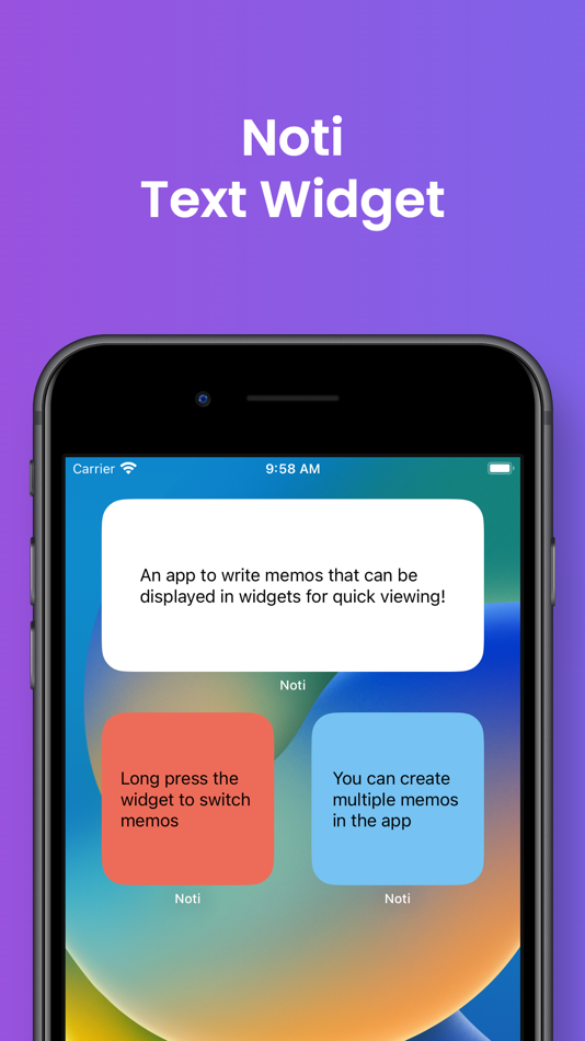 #1. Text Widget Noti (iOS) By: Jordan Holland