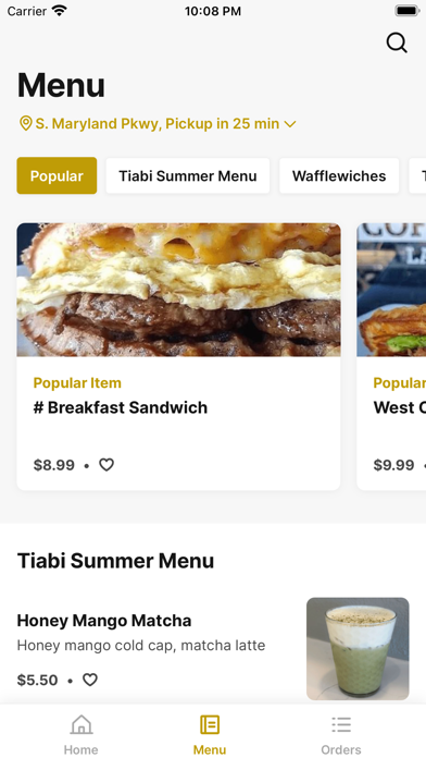 TIABI Coffee & Waffle Screenshot