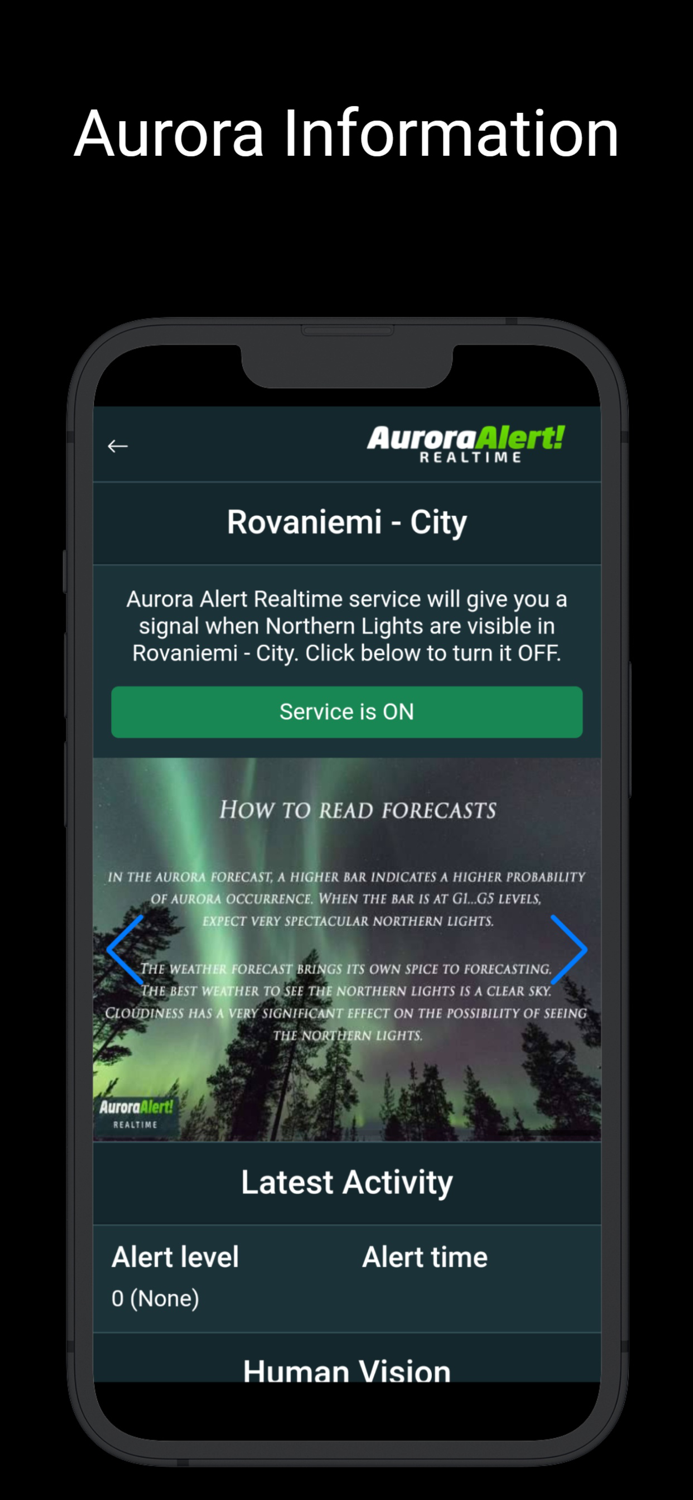 Aurora Alert Realtime