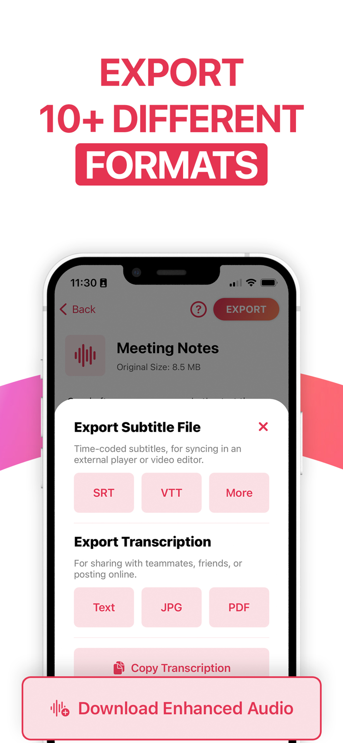 Transcribe Speech to Text