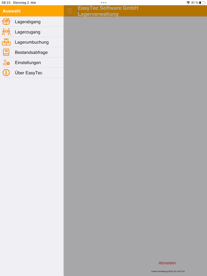 EasyTec mobile Lagerverwaltung